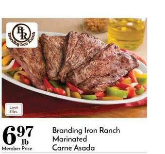 Pavilions Branding Iron Ranch Marinated Carne Asada offer