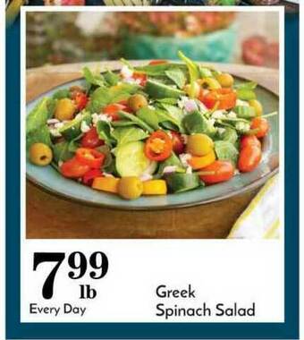 Pavilions Greek Spinach Salad offer