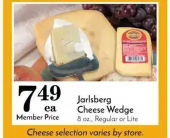 Pavilions Jarlsberg Cheese Wedge Regular Or Lite offer