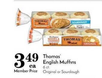 Pavilions Thomas' English Muffins offer