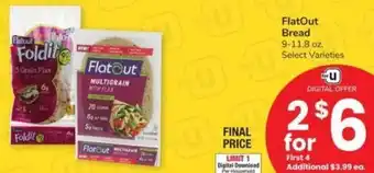 Albertsons FlatOut Bread offer