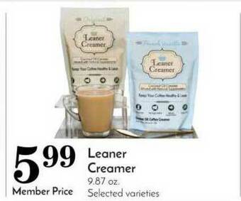 Pavilions Leaner Creamer offer