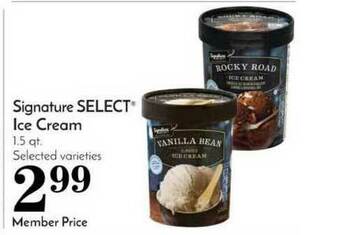 Pavilions Signature Select® Ice Cream offer
