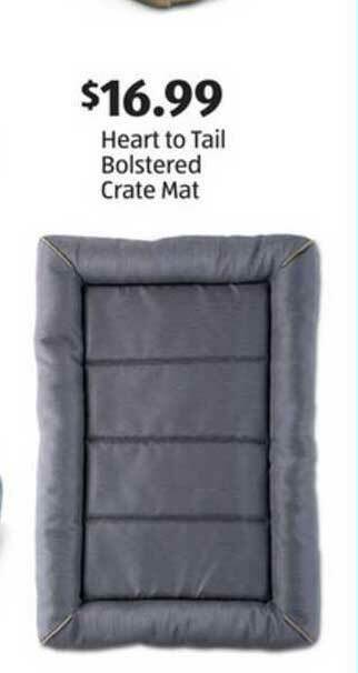Aldi Heart To Tail Bolstered Crate Mat offer