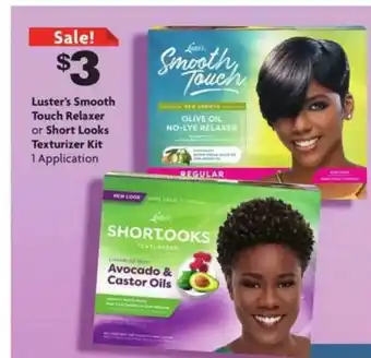Family Dollar Luster's Smooth Touch Relaxer Or Short Looks Texturizer Kit offer