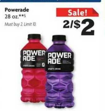 Family Dollar Powerade offer