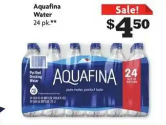 Family Dollar Aquafina Water offer