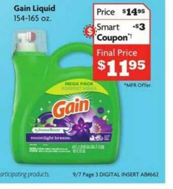 Family Dollar Gain Liquid offer