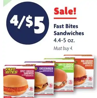 Family Dollar Fast bites sandwiches offer