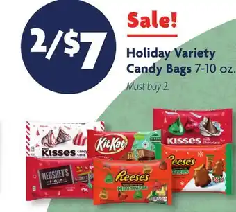 Family Dollar Holiday variety candy bags offer