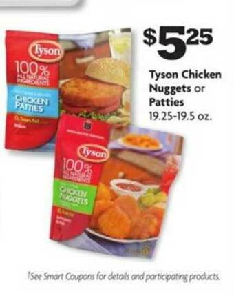 Family Dollar Tyson Chicken Nuggets Or Patties offer