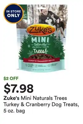 Petco Mini naturals trees turkey & cranberry dog treats, 5 oz. bag offer