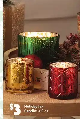 Family Dollar Holiday jar candles offer