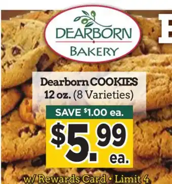 Dearborn Market Dearborn cookies offer