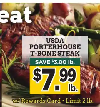 Dearborn Market Usda porterhouse t-bone steak offer