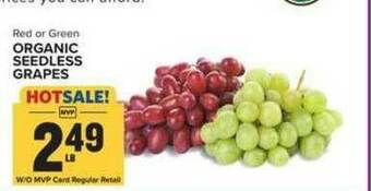 Food Lion Organic Seedless Grapes offer