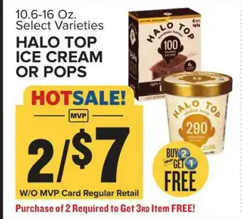Food Lion Halo Top Ice Cream Or Pops offer