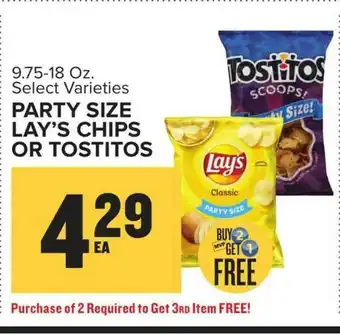 Food Lion Party Size Lay's Chips Or Tostitos offer
