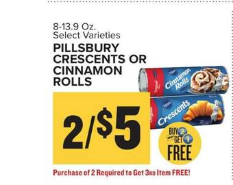 Food Lion Pillsbury Crescents Or Cinnamon Rolls offer
