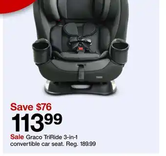 Target Graco triride 3-in-1 convertible car seat offer
