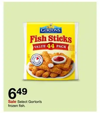 Target Select gorton's frozen fish offer