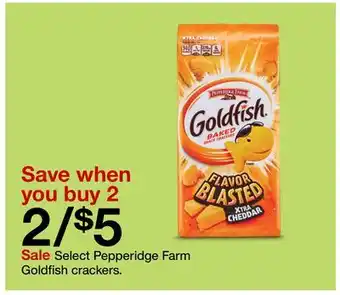 Target Select pepperidge farm goldfish crackers offer