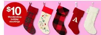 Target Wondershop holiday stockings offer