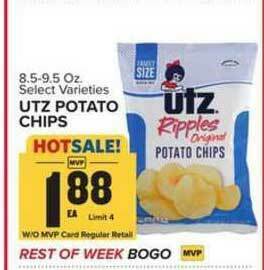 Food Lion Utz Potato Chips offer
