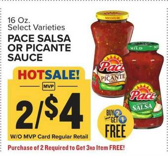 Food Lion Pace Salsa Or Picante Sauce offer