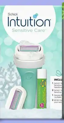 Target Schick women's intuition shaving gift set offer