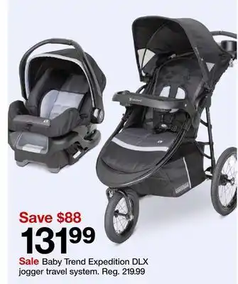 Target Baby trend expedition dlx jogger travel system offer