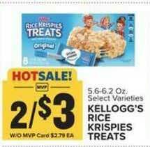 Food Lion Kellogg's Rice Krispies Treats offer