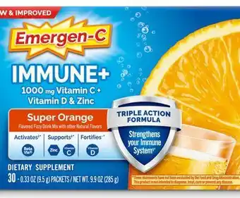 Target Emergen-c immune+ 30-ct. supplement powder drink mix offer