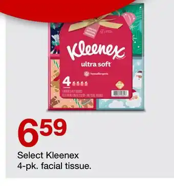 Target Select kleenex 4-pk. facial tissue offer