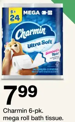 Target Charmin 6-pk. mega roll bath tissue offer