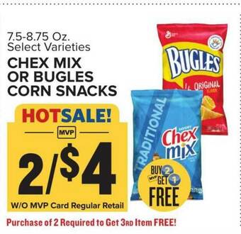 Food Lion Chex Mix Or Bugles Corn Snacks offer