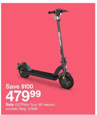 Target Gotrax tour xp electric scooter offer