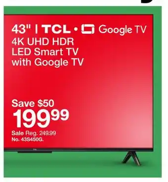 Target 4k uhd hdr led smart tv with google tv offer