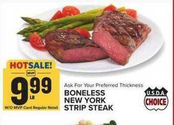 Food Lion Boneless New York Strip Steak offer