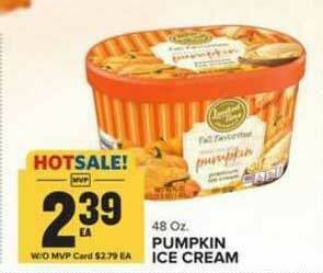 Food Lion Pumpkin Ice Cream offer