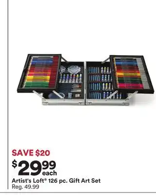 Michaels Artist's loft 126 pc. gift art set offer
