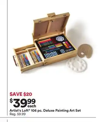 Michaels Artist's loft 106 pc. deluxe painting art set offer