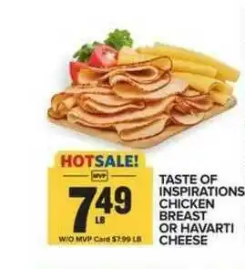 Food Lion Taste Of Inspiration Chicken Breast Or Havarti Cheese offer
