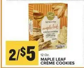 Food Lion Maple Leaf Creme Cookies offer