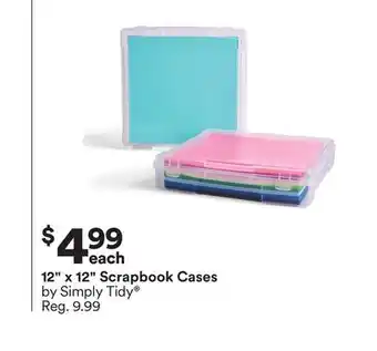 Michaels 12 x 12 scrapbook cases by simply tidy offer