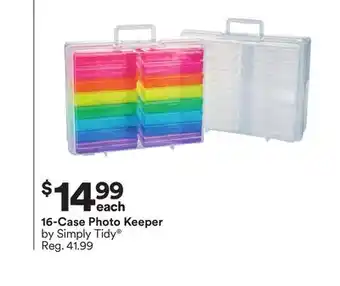 Michaels 16-case photo keeper by simply tidy offer
