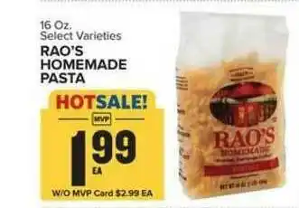 Food Lion Rao's Homemade Pasta offer
