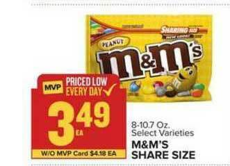 Food Lion M&m's Share Size offer