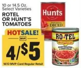 Food Lion ROTEL OR HUNT'S TOMATOES offer