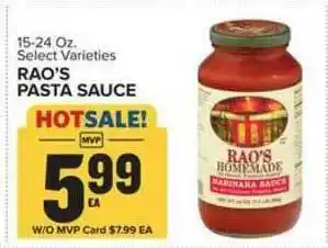 Food Lion Rao's Pasta Sauce offer